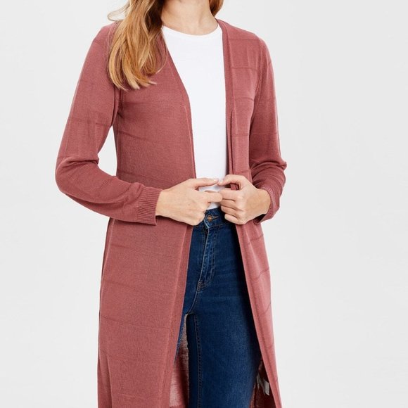 Long-Sleeve Open Cardigan - Picture 1 of 4